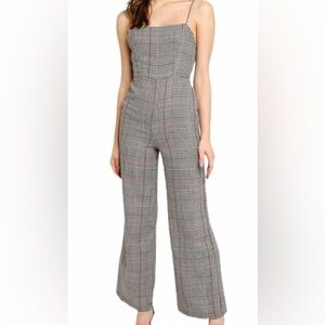 Forever 21 Plaid Houndstooth Jumpsuit